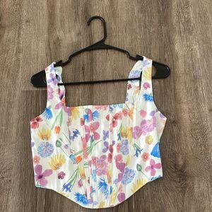 Corset Style Crop Top